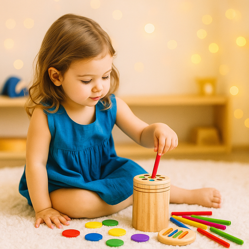 Jouet d'apprentissage en bois (2-5ans)