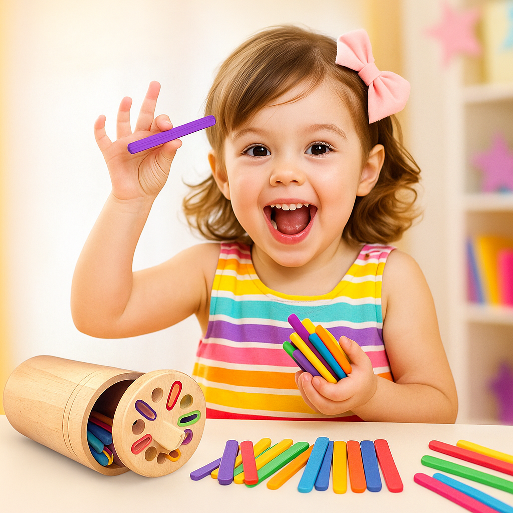 Jouet d'apprentissage en bois (2-5ans)
